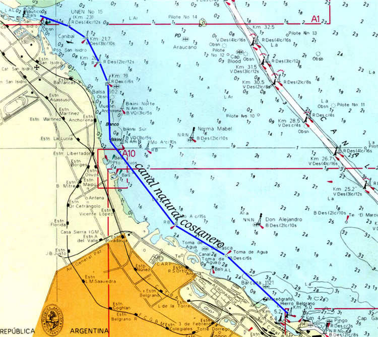 canal costanero y el Emilio Mitre